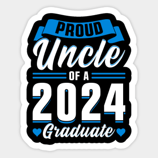 Proud Uncle of a 2024 Graduate Sticker